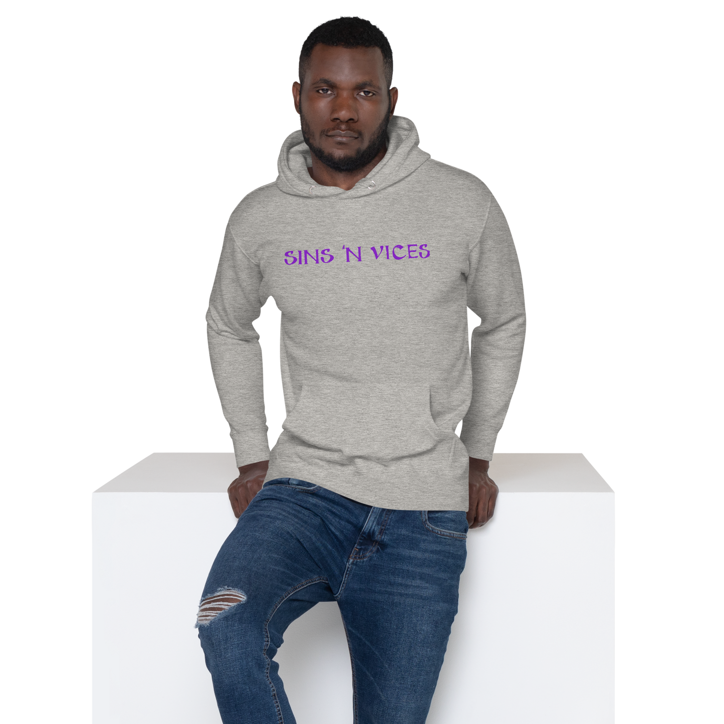 SNV Unisex Hoodie Carbon Grey Front