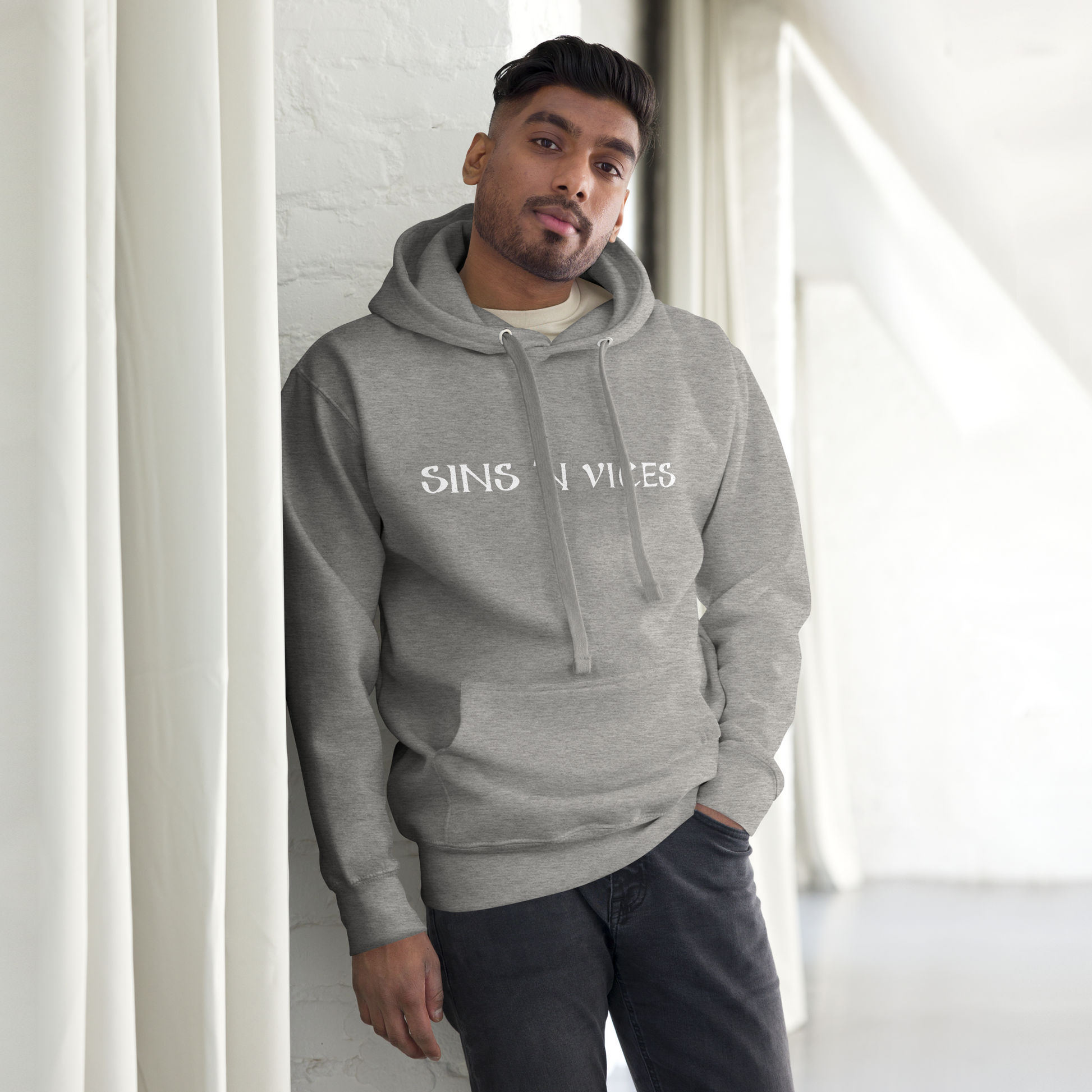 SNV Unisex Hoodie Carbon Grey Front