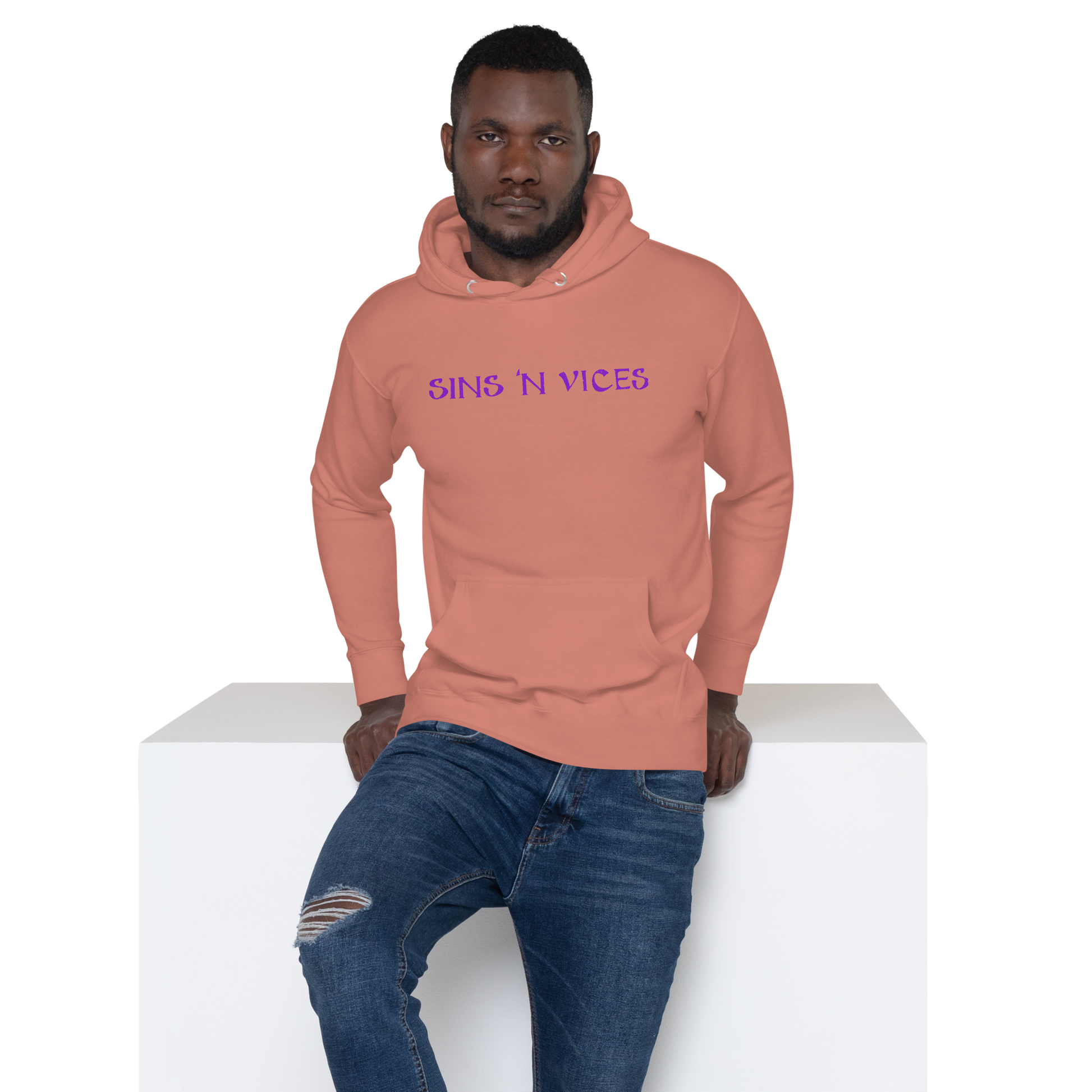 SNV Unisex Hoodie Dusty Rose Front