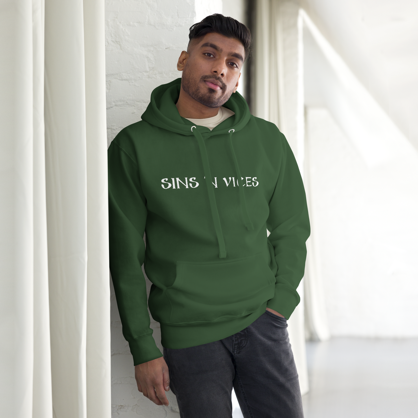 SNV Unisex Hoodie Forest Green Front