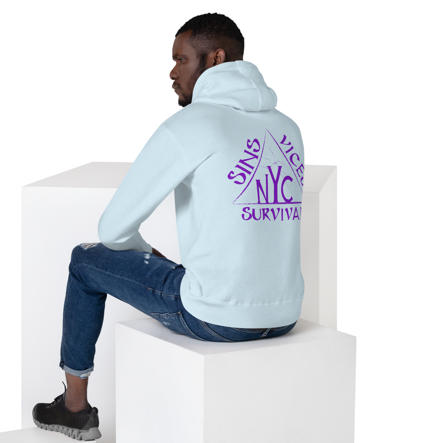 SNV Unisex Hoodie Sky Blue Front