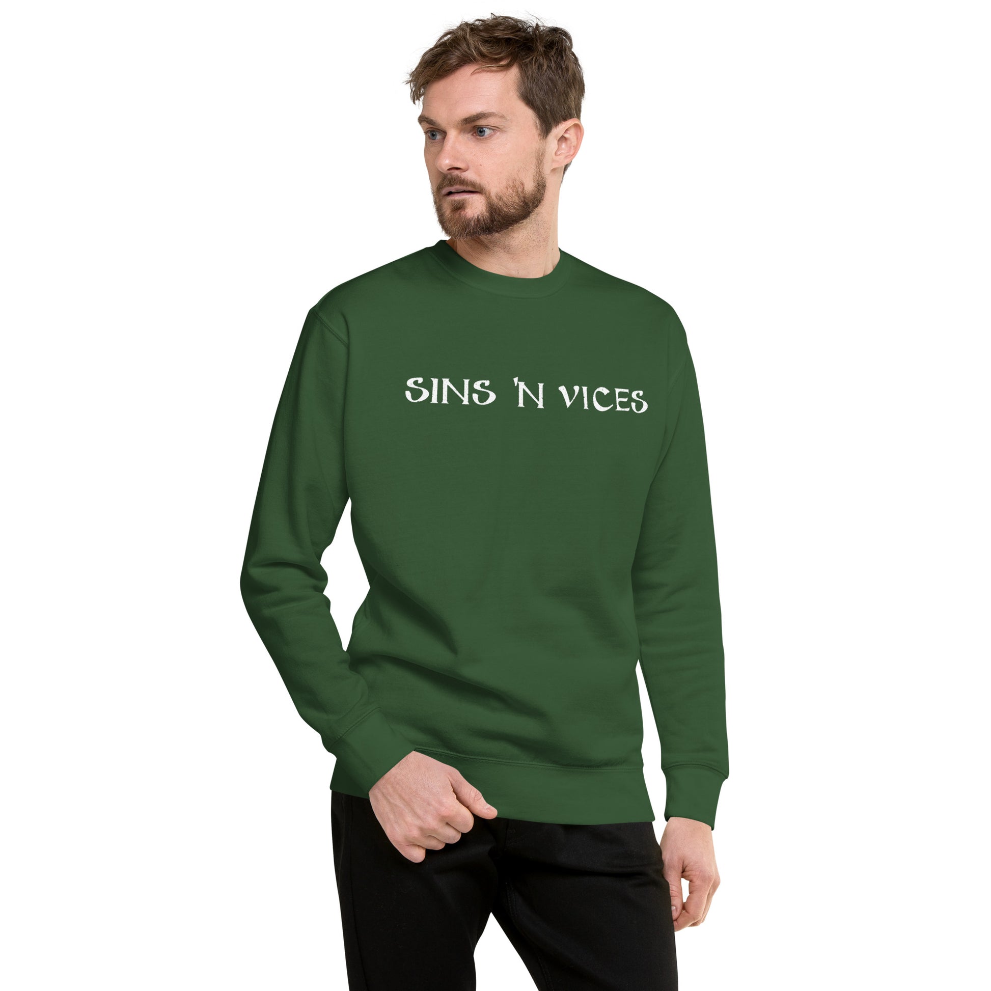 SNV Unisex Premium Sweatshirt Forest Green Front